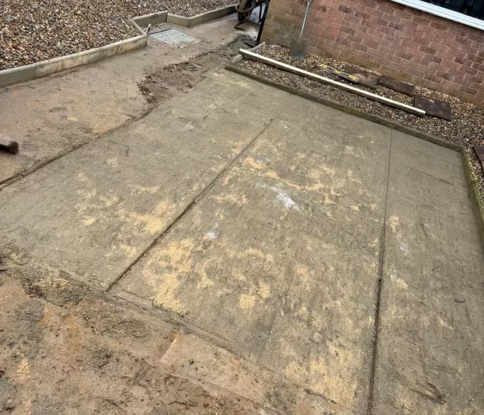 Releveling Patio Gully Repair Construction Ee