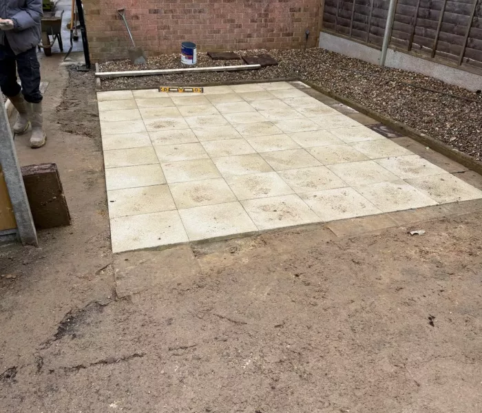 Releveling Patio Gully Repair Construction Ff