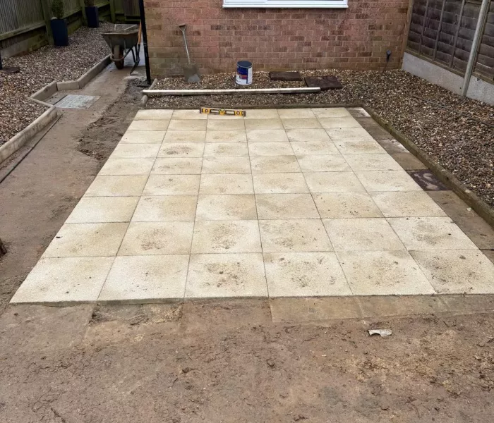 Releveling Patio Gully Repair Construction H