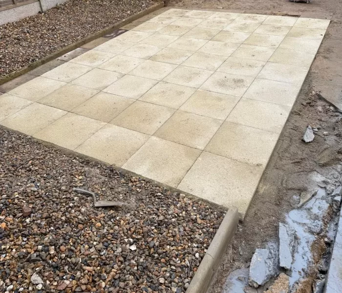 Releveling Patio Gully Repair Construction J