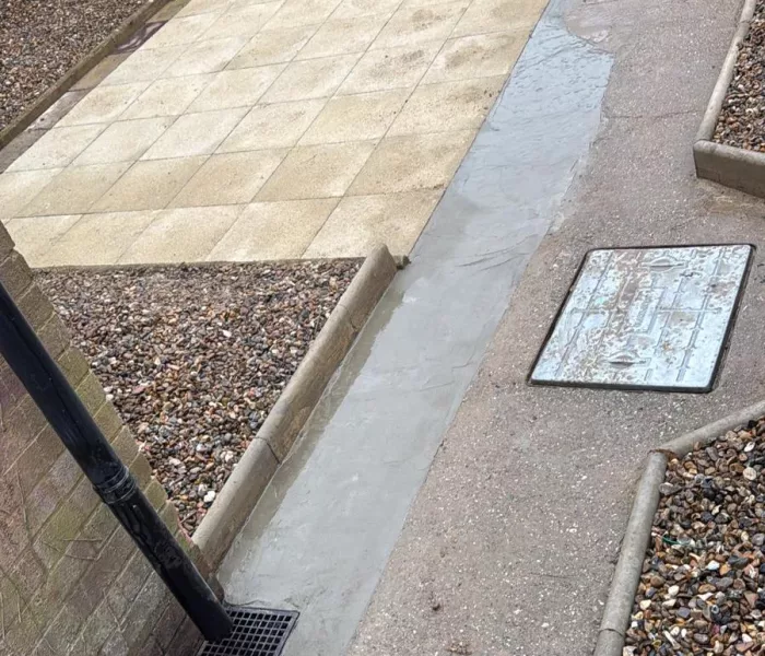 Releveling Patio Gully Repair Construction Zfinal